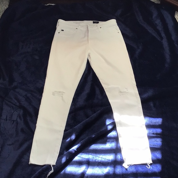 AG Farrah high rise skinny ankle distressed jeans - Picture 4 of 14